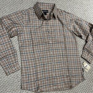 Woolrich Woman’s Casual Plaid Shirt - Blue and Brown